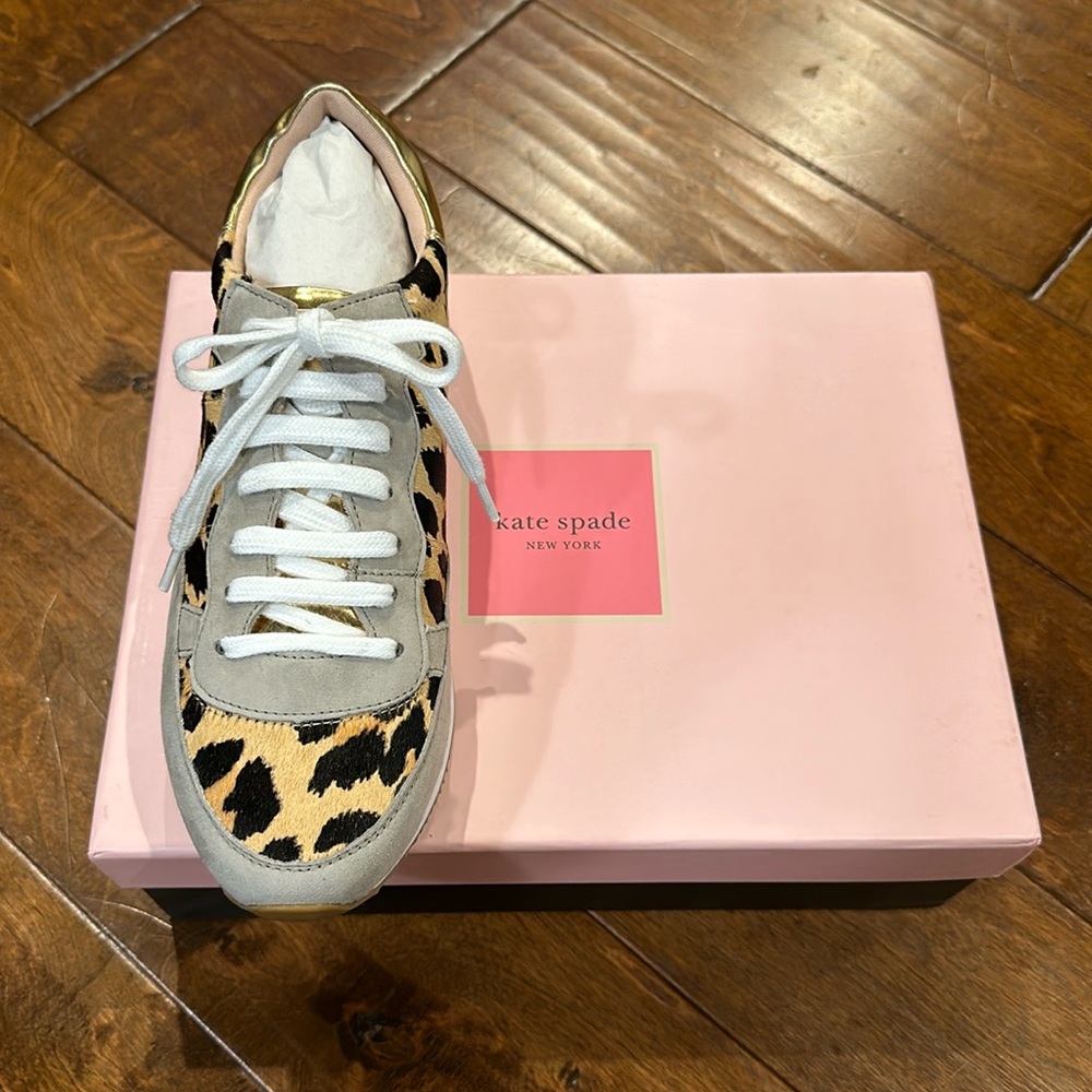 Kate Spade Felicia shoes size 9M, leopard print, brand new, dyed calf hair